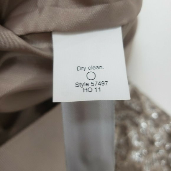 J CREW Taupe Sparkler Lace Skirt Womens Size 10 - Picture 4 of 5